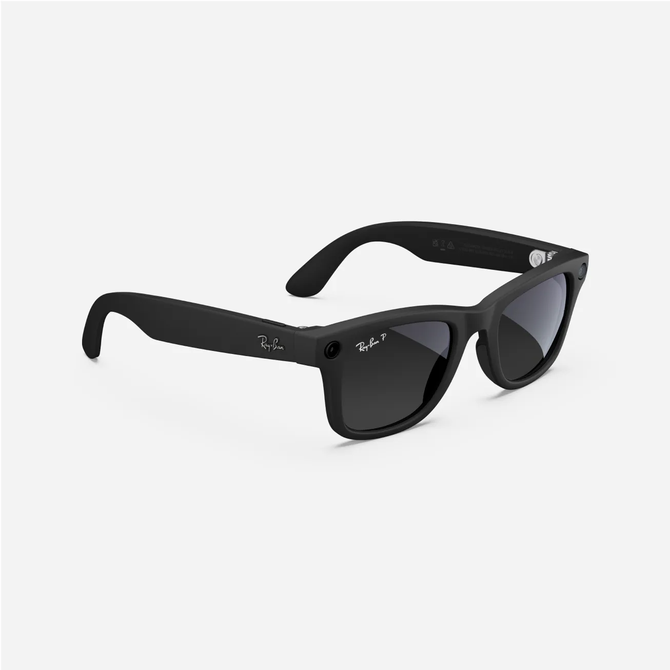 عینک هوشمند ری بن متا ویفر Matte Black | Gradient Graphite - Image 4