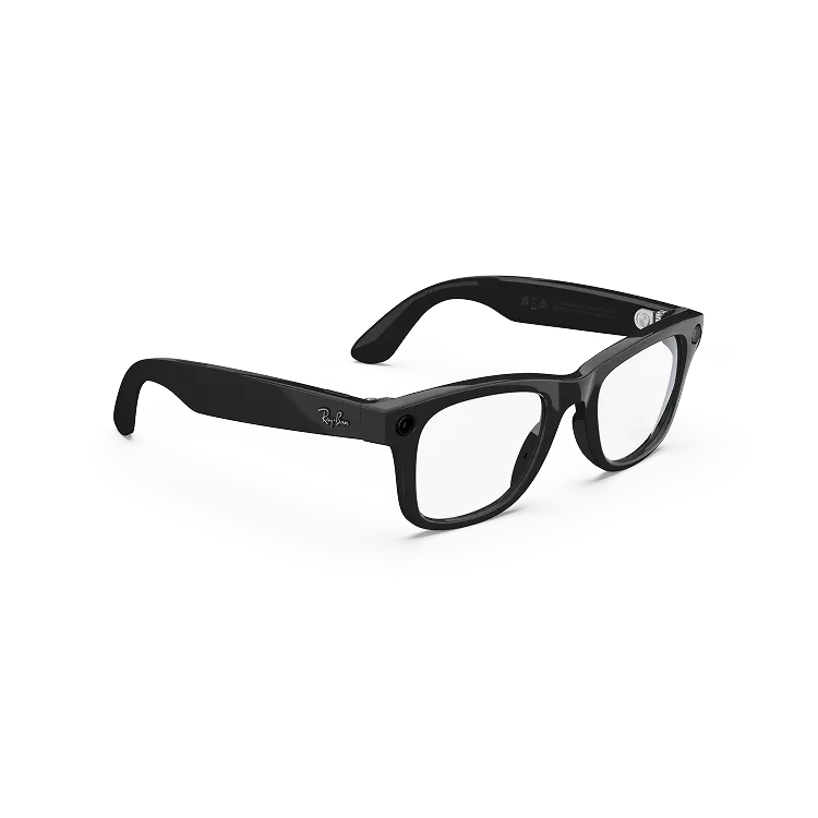 عینک هوشمند ریبن متا ویفر Shiny Black | Clear - Image 3