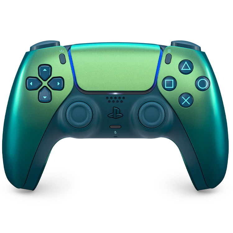 دسته ps5 - سبز آبی کروم