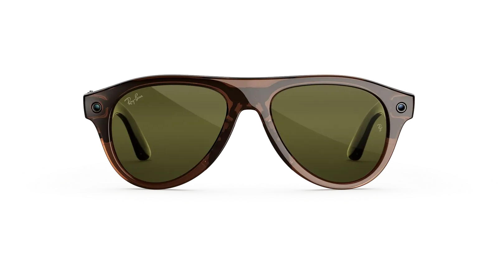 عینک : Aviator (Gen 3)Frame colour: Transparent Umber Lens colour: Transitions® Jade - Image 2