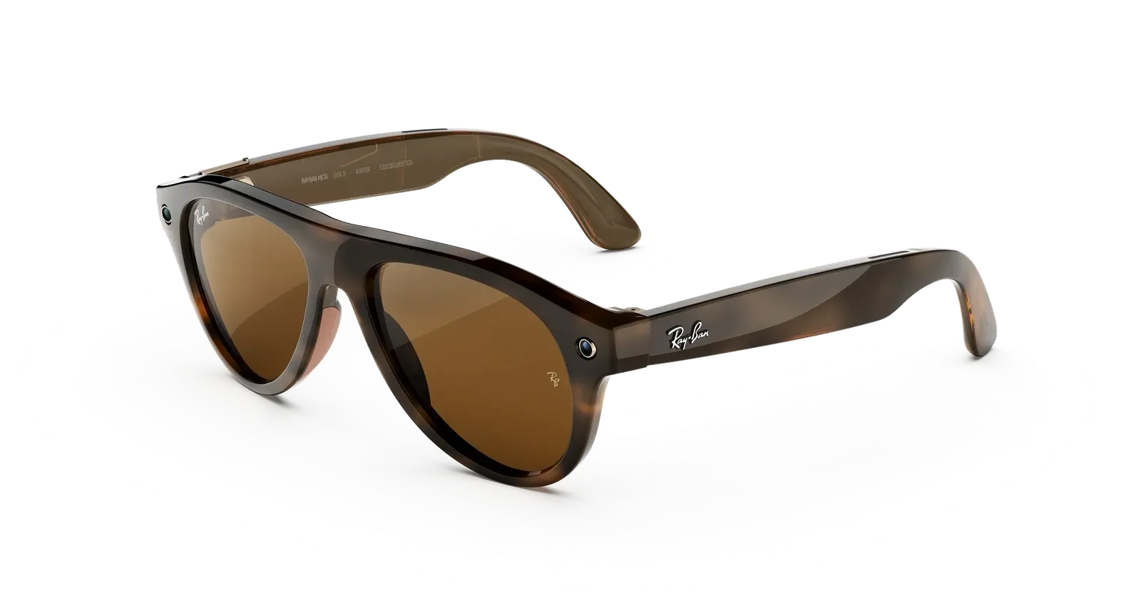 عینک : Aviator (Gen 3) Frame colour: Havana Lens colour: Transitions® Brown - Image 1