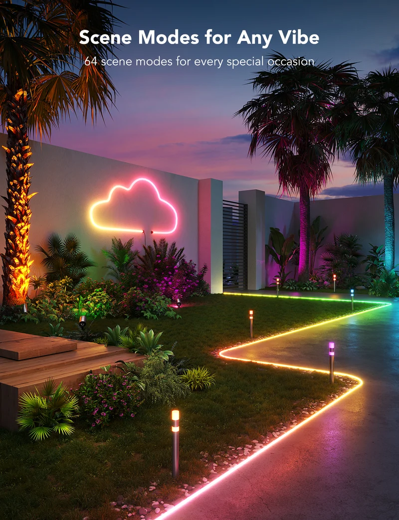 Govee RGBIC Outdoor Neon Rope Light متر 10 - Image 2