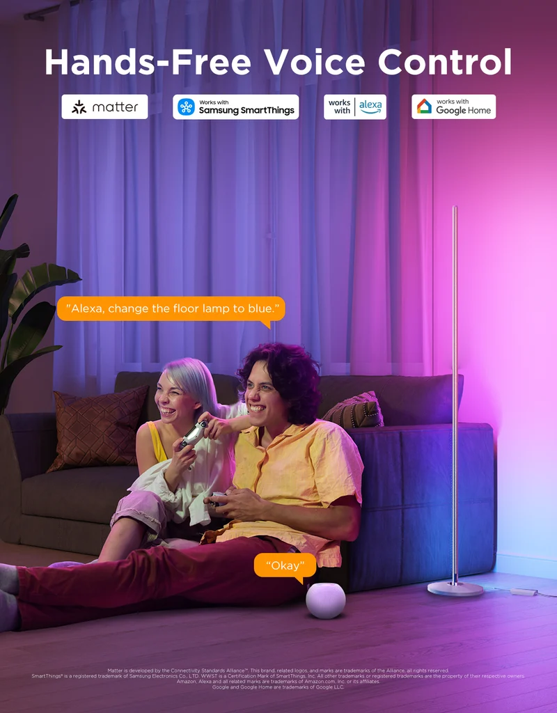 Govee RGBICW Smart Floor Lamp Basic - Image 5
