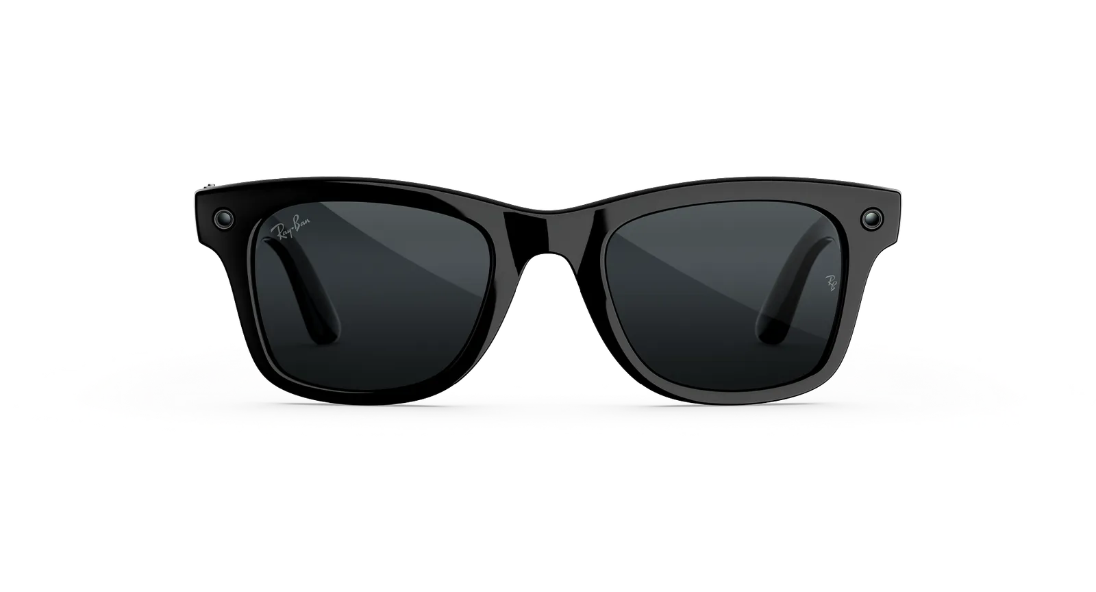 عینک : Wayfarer (Gen 3) Frame colour: Shiny Black Lens colour: Transitions® Grey - Image 1